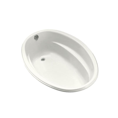 Proflex 5 ft. Reversible Drain Oval Bathtub in White - Super Arbor