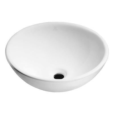 Deux Series Ceramic Vessel Sink in White - Super Arbor