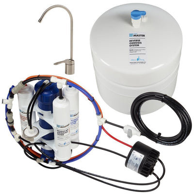 Artesian Full Contact with Permeate Pump Loaded Under Sink Reverse Osmosis Water Filter System - Super Arbor