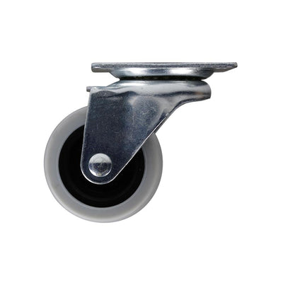 2 in. Medium Duty Gray TPR Swivel Plate Caster with 90 lbs. Weight Capacity - Super Arbor