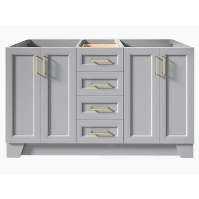 Taylor 60 in. W Vanity Cabinet Only in Grey - Super Arbor