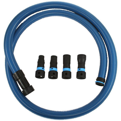10 ft. Antistatic Vacuum Hose for Shop Vacs with Expanded Multi-Brand Power Tool Adapter Set - Super Arbor