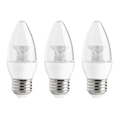 EcoSmart 40-Watt Equivalent B11 Dimmable Energy Star LED Light Bulb Soft White (3-Pack) - Super Arbor