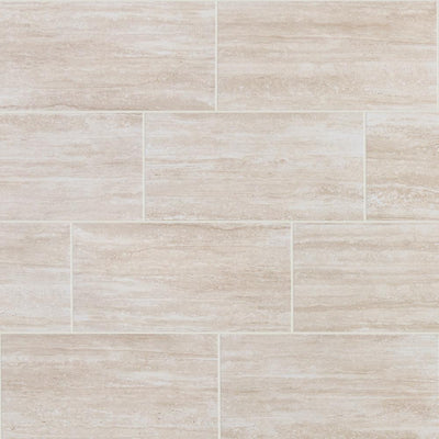 Daltile Glendale Ivory Matte 12 in. x 24 in. Glazed Porcelain Floor and Wall Tile (15.6 sq. ft./Case) - Super Arbor