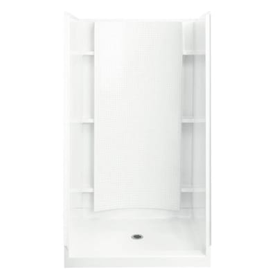 Sterling Accord White 4-Piece Alcove Shower Kit (Common: 36-in x 36-in; Actual: 36-in x 36-in)