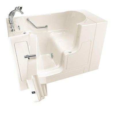 Gelcoat Value Series 52 in. Left Hand Walk-In Soaking Tub with Outward Opening Door in Linen - Super Arbor