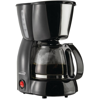 4-Cup Black Coffee Maker - Super Arbor