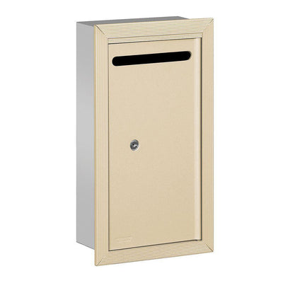 2260 Series Sandstone Slim Recessed-Mounted Private Letter Box with Commercial Lock - Super Arbor