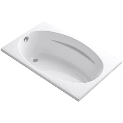 Proflex 5 ft. Reversible Drain Bathtub in White - Super Arbor