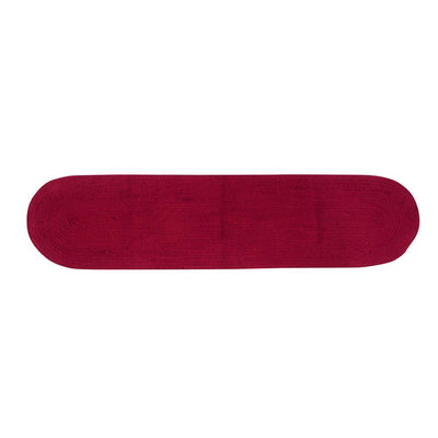 Cotton Solid Braided Red Cotton Table Runner - Super Arbor