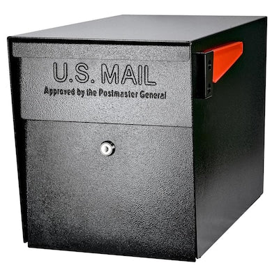Mail Boss Curbside 11.25-in W x 13.75-in H Metal Post Mount Lockable Mailbox