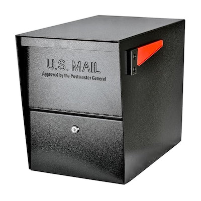 Mail Boss Package Master 12-in W x 16.5-in H Metal Post Mount Lockable Mailbox