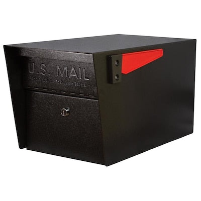Mail Boss Mail Manager 10.75-in W x 11.25-in H Metal Post Mount Lockable Mailbox