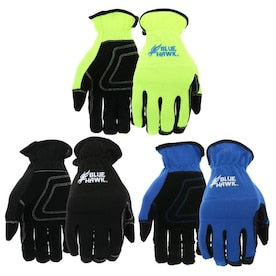 West Chester Large 3-Pack Mens Polyester Mechanics Gloves - Super Arbor