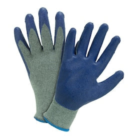 West Chester Large 8-Pack Unisex Poly/Cotton Latex Dipped Multipurpose Gloves - Super Arbor