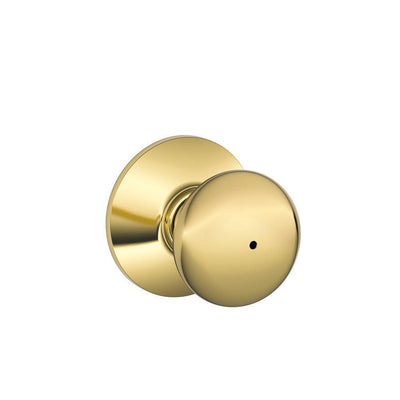 Plymouth Bright Brass Privacy Bed/Bath Door Knob - Super Arbor