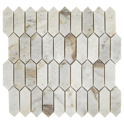 Daltile Restore Coastal Polished 11 in. x 11 in. x 8mm Marble Mosaic Floor and Wall Tile (0.9 sq. ft./ piece) - Super Arbor