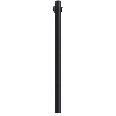 7 ft. Black Outdoor Direct Burial Lamp Post with Convenience Outlet and Dusk to Dawn Photo Sensor fits 3 in. Post Top - Super Arbor