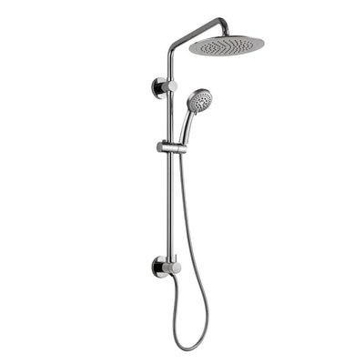 Seabreeze 4-Spray 2.5 GPM 8 in. Wall Mount Dual Shower Heads in Brushed Nickel