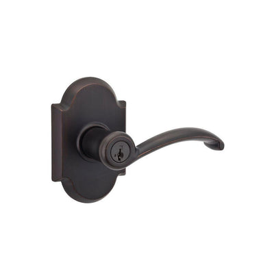 Austin Venetian Bronze Entry Door Lever Featuring SmartKey Security with Microban Antimicrobial Technology - Super Arbor