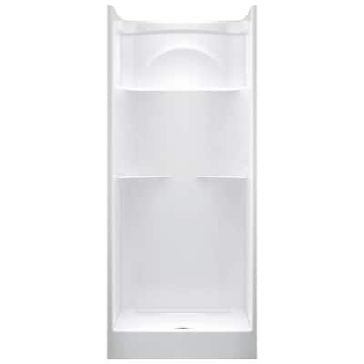 DELTA White Acrylic One-Piece Shower (Common: 32-in x 32-in; Actual: 78-in x 31.875-in x 31.875-in)