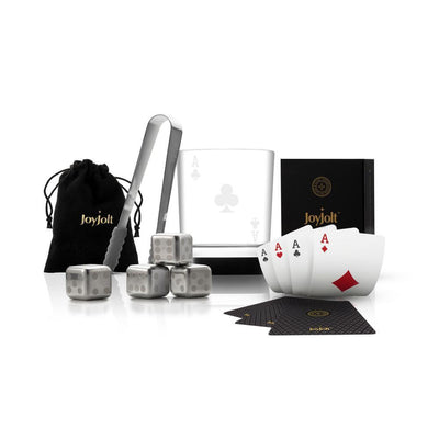 Poker Ace of Clubs Whiskey Glass with Accessories - Super Arbor