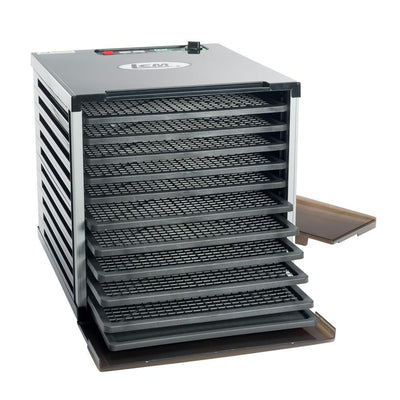 Mighty Bite 10-Tray Black Food Dehydrator with Temperature Control - Super Arbor