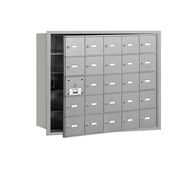 Aluminum USPS Access Front Loading 4B Plus Horizontal Mailbox with 25A Doors (24 Usable) - Super Arbor