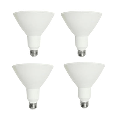 EcoSmart 90-Watt Equivalent PAR38 Non-Dimmable CEC Flood LED Light Bulb Bright White (4-Pack) - Super Arbor