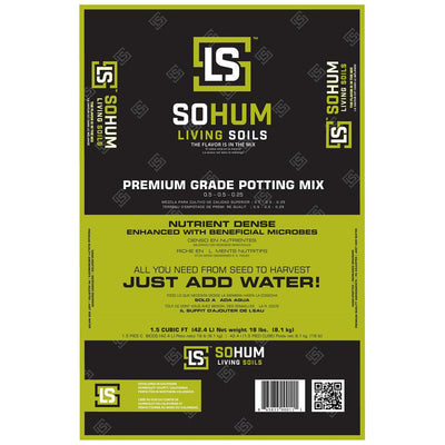 SOHUM Living Soil Premium Grade Potting Mix Just Add Water Organic Potting Soil Plant Food - Super Arbor