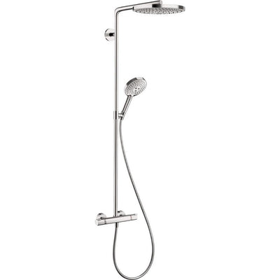 Raindance Select S 240 2-Spray Patterns with 2.5 GPM 10 in. Wall Mount Dual Shower Heads in Brushed Nickel - Super Arbor