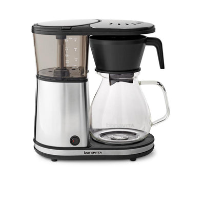 8-Cup Stainless Drip Coffee Maker with Glass Carafe - Super Arbor