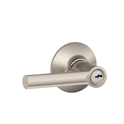 Broadway Satin Nickel Keyed Entry Door Lever - Super Arbor