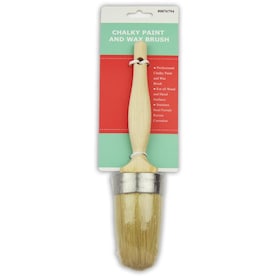 Chalky Paint and Wax Natural Bristle-Polyester Blend Oval 1.95-in Paint Brush - Super Arbor
