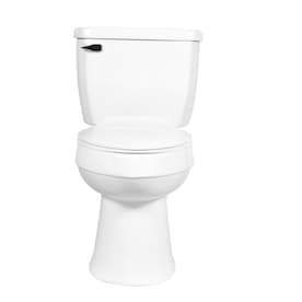 AquaSource Henshaw White WaterSense Elongated Chair Height 2-Piece Toilet 12-in Rough-In Size - Super Arbor