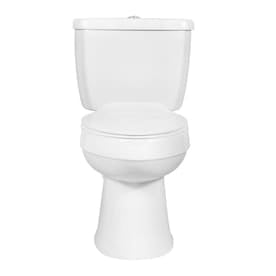 AquaSource Henshaw White WaterSense Dual Flush Elongated Chair Height 2-Piece Toilet 12-in Rough-In Size - Super Arbor