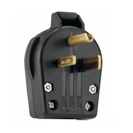 Utilitech 50-Amp-Volt Black 3-Wire Plug - Hardwarestore Delivery