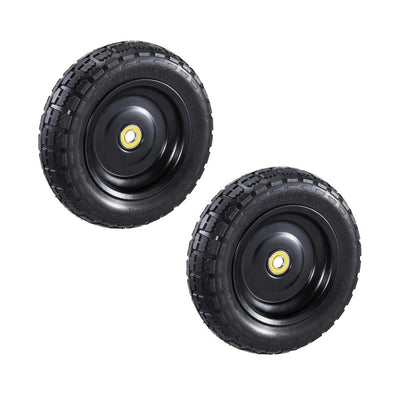 GORILLA CARTS 10 in. No Flat Replacement Tire for Gorilla Carts (2-Pack) - Super Arbor