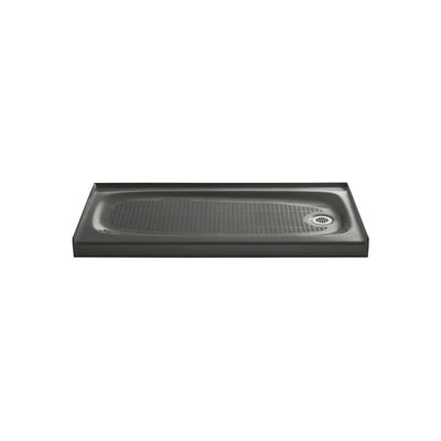 KOHLER Salient 60 in. x 30 in. Single Threshold Shower Base in Thunder Grey - Super Arbor