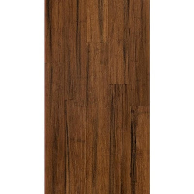 Style Selections 5.12-in Rustic Brown Bamboo Handscraped Engineered Hardwood Flooring (20.49-sq ft)