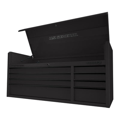 U.S. GENERAL 56 in. x 22 in. Top Chest, Series 3, Black - Super Arbor