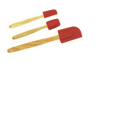 Silicone Red Spatula Set of 3 - Super Arbor