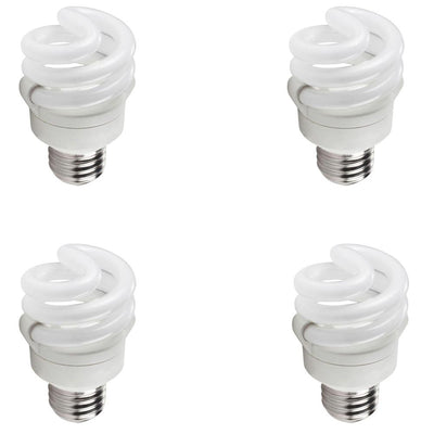 Philips 40-Watt Equivalent Spiral CFL Light Bulb Soft White (4-Pack)