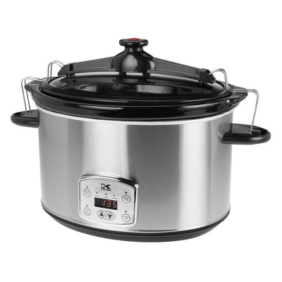 8 Qt. Stainless Steel Slow Cooker with Cool-Touch Handles - Super Arbor