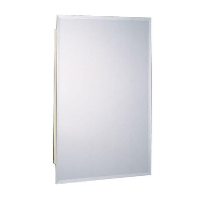 16 in. W x 26 in. H Frameless Beveled Mirrored Recessed or Surface Mount Medicine Cabinet - Super Arbor