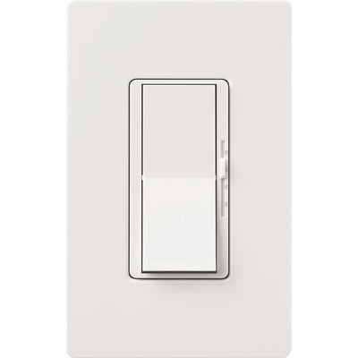 Lutron Diva Fan Control and Light Switch for LEDs, CFLs, Incandescent and Halogen Bulbs, with Wallplate, White - Super Arbor