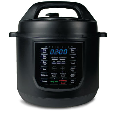 9-in-1 6 Qt. Matte Black Electric Multi-Cooker with Recipe Book - Super Arbor