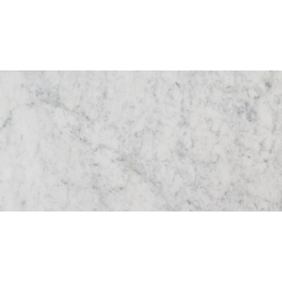 Carrara White 12 in. x 24 in. Polished Marble Floor and Wall Tile (12 sq. ft. / case) - Super Arbor
