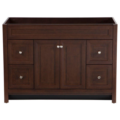 Brinkhill 48 in. W x 34 in. H x 22 in. D Bath Vanity Cabinet Only in Cognac - Super Arbor