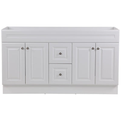 Glensford 60 in. W x 22 in. D Vanity Cabinet Only in White - Super Arbor